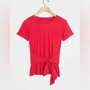 Anthropologie ROSAMUND TIE-FRONT TEE